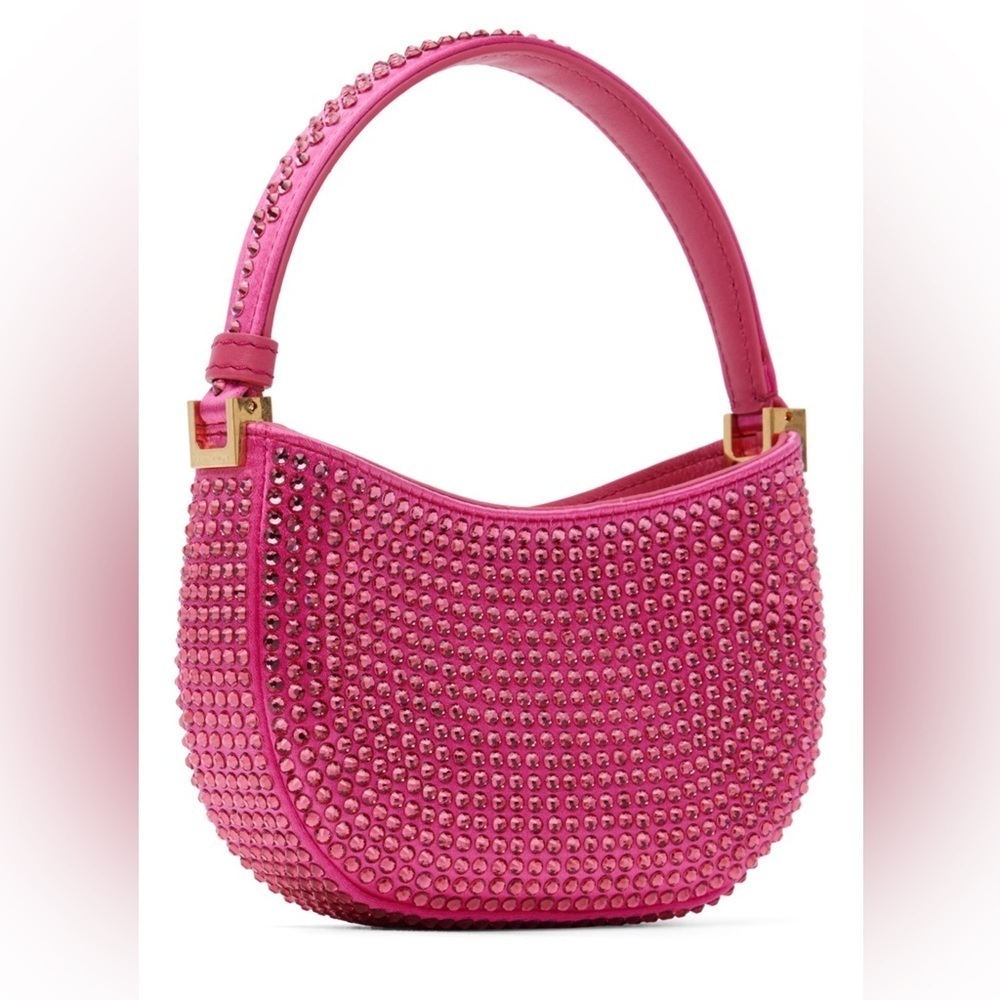 Magda Butrym Medium Vesna Pink Crystals Hobo Bag $3265